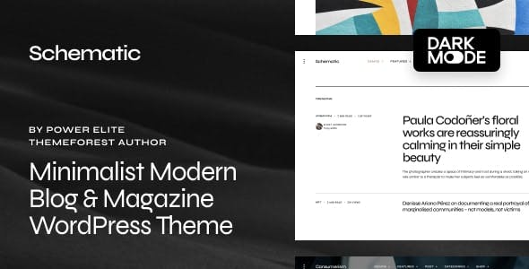 Schematic - Minimalist Blog & Magazine WordPress Theme