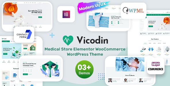 Vicodin - Medical Store WordPress Theme