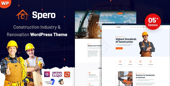 Spero - Construction Industry WordPress Theme