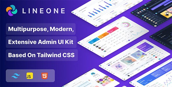 Lineone - Multipurpose Tailwind CSS  Admin Template based on HTML, HTML + Laravel