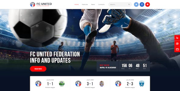 FC United | Football, Soccer & Sports WordPress Theme + RTL