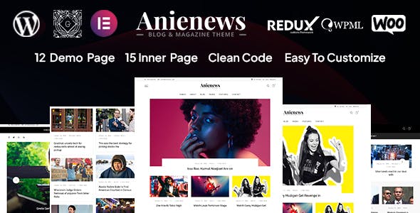 Anienews – News & WooCommerce WordPress Theme