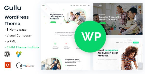 Gullu - Creative Digital Agency & Multipurpose WordPress Theme