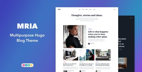 Mria – Multipurpose HUGO Blog Theme